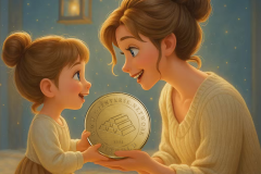 Mom tells her daughter the story of BTG