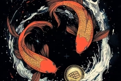 Two koi fish with BTG